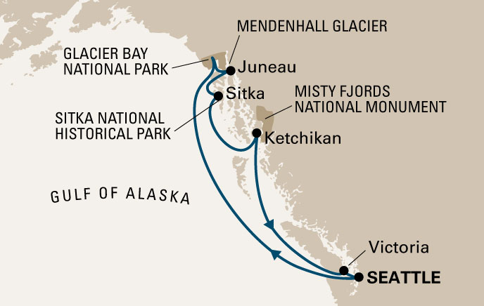 Alaska Trip Map